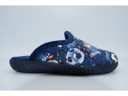 SANTÉ chlapecký domácí pantofel AB/20774 BALON AZUL