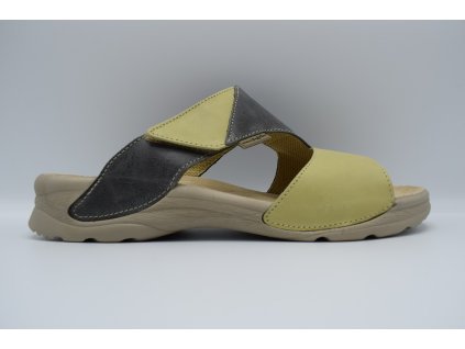 Dámský pantofel Dita šedo/zelená