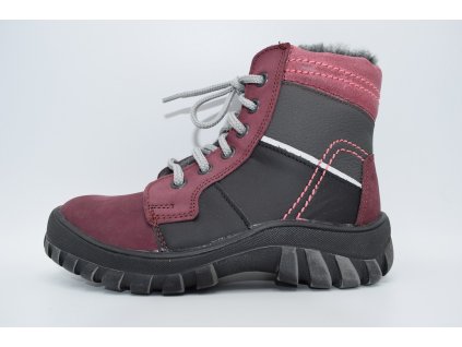 Dětská zimní obuv S1836 vínová