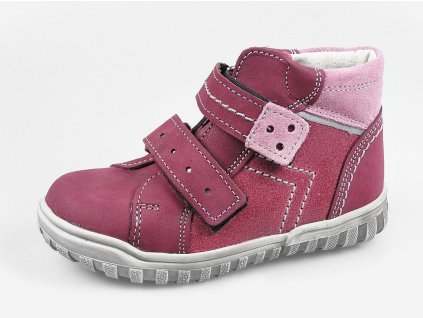 Essi dětská kotníková obuv S 2146 vínová