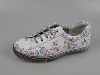 Essi dětská nízká obuv S 2081 bílá folklor