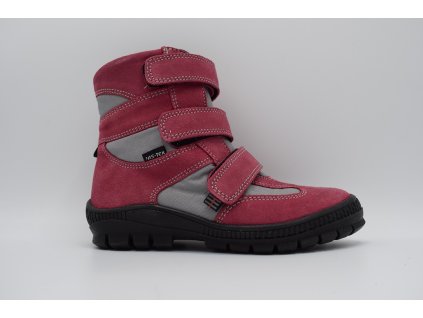 Jastex dětská zimní obuv T1013 magenta-šedá