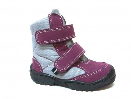Dětská zimní obuv T1018 viola-šedá