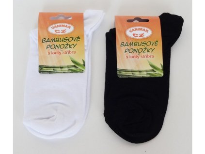 308 2 ponozky bambusove s ionty stribra kotnickove