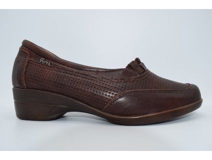 PEON dámská vycházková polobotka KN/P142-8 hnědá