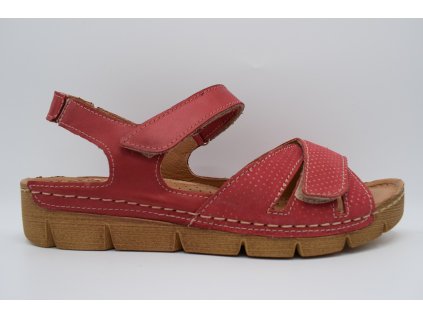HILBY WA-1039/K6-C53 dámský sandál červený