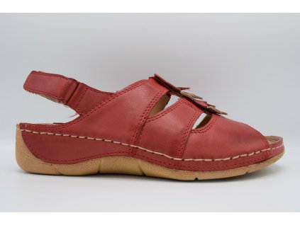 HILBY WA/765/K6-03 dámský sandál červený