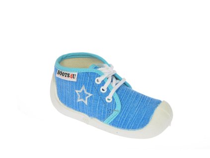 Boots4U dětská plátěnka T015 A TYRKYS Hvězda