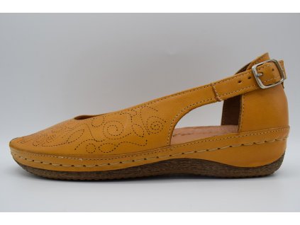 PEON dámský sandál KA/124-8F žlutý