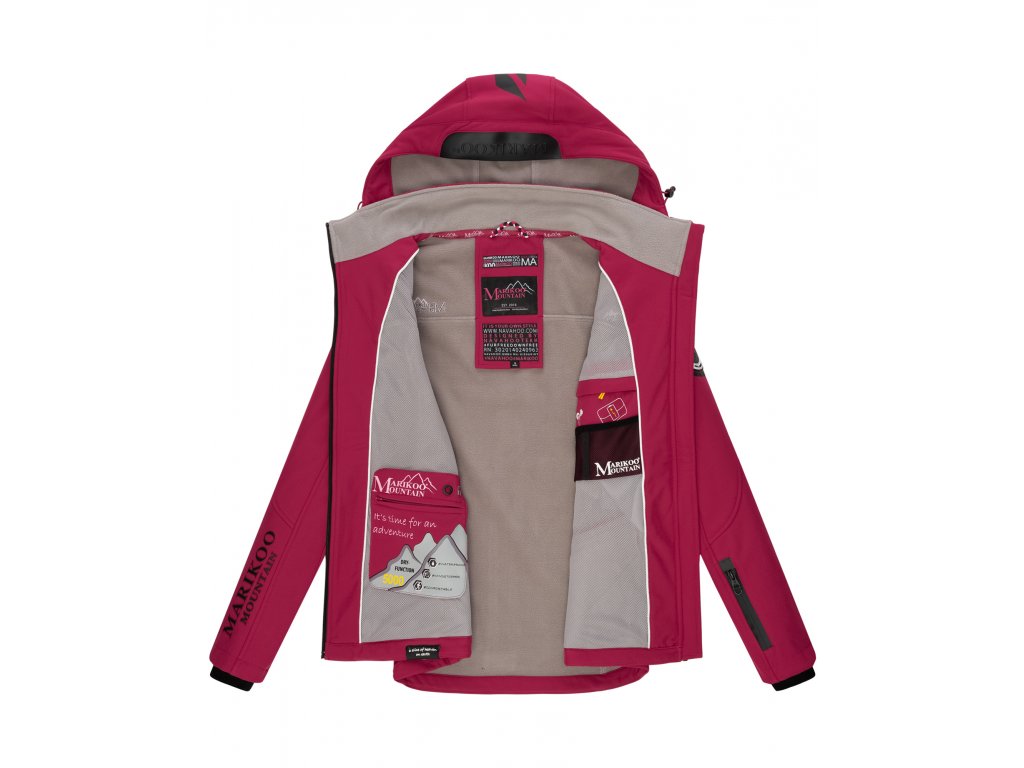 Jachetă Softshell pentru femei Mount-Cho-Oyu Marikoo - FUCHSIA