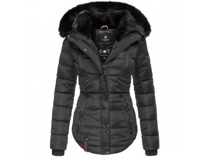 Dámská zimní bunda s kapucí Lotusblute Marikoo - BLACK (Velikost XXL)