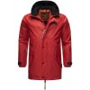 Men's rain jacket with fleece lining Rihaa Stone Harbor - CHILLI RED