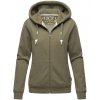 Women's hoodie Engelshaar Navahoo - DARK OLIVE MEL.