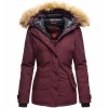 Dámská zimní bunda s kapucí Laura Navahoo - WINE (Velikost XXL)