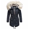 Dámská zimní bunda - kabát Honigfee Navahoo - NAVY (Velikost XXL)