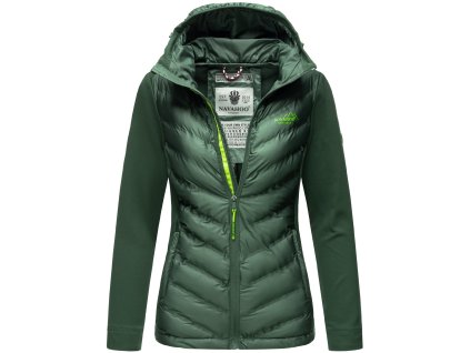 Dámska prechodová bunda s kapucňou Nimm mich mit Navahoo - DARK GREEN