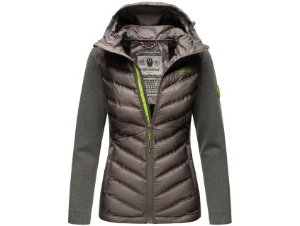 Dámska prechodová bunda s kapucňou Nimm mich mit Navahoo - DARK GREY