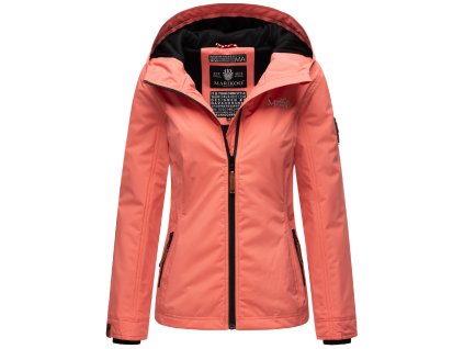 Dámska outdoorová bunda s kapucňou Brombeere Marikoo - CORAL ROSE