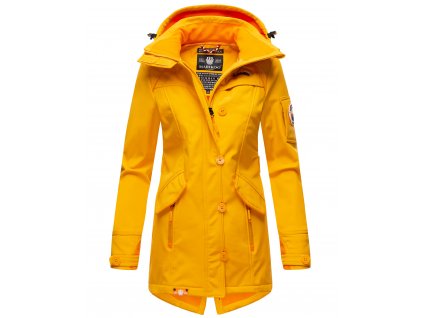 Dámsky outdoorový kabát (dlhá bunda) Soulinaa Marikoo - AMBER YELLOW