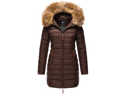 Dámska prechodová bunda s kapucňou ROSE 110 Marikoo - DARK CHOCO