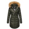 Dámska zimná bunda dlhá Papaya Navaho - OLIVE
