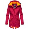 Dámsky outdoorový kabát (dlhá bunda) Soulinaa Marikoo - FUCHSIA