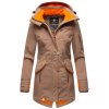 Dámsky outdoorový kabát (dlhá bunda) Soulinaa Marikoo - TAUPE GREY