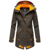 Dámsky outdoorový kabát (dlhá bunda) Soulinaa Marikoo - ANTRACITE