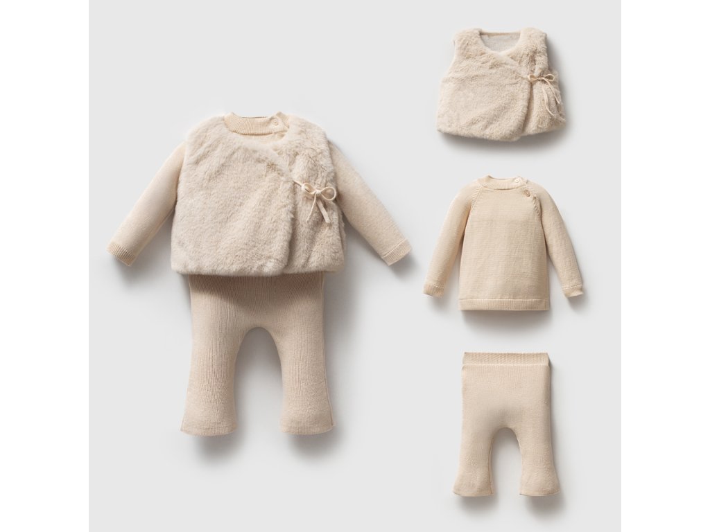 Dívčí set hřejivá elegance Beige_marilen.cz