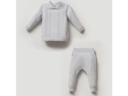Baby pletený set Blue_marilen.cz