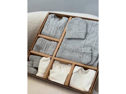 Luxusní novorozenecká sada do porodnice Grey_marilen.cz