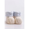 Pletené botičky z merino vlny mix_marilen.cz