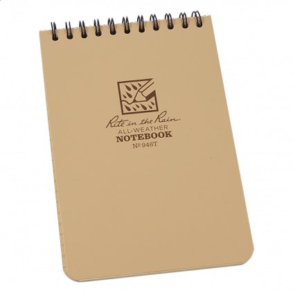 Voděodolný zápisník Rite in the Rain Pocket Notebook 4/6 TAN
