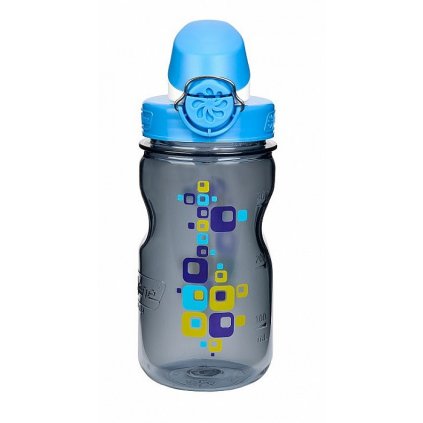 Láhev Nalgene OTF Kids 330ml Čtverečky - Modrá