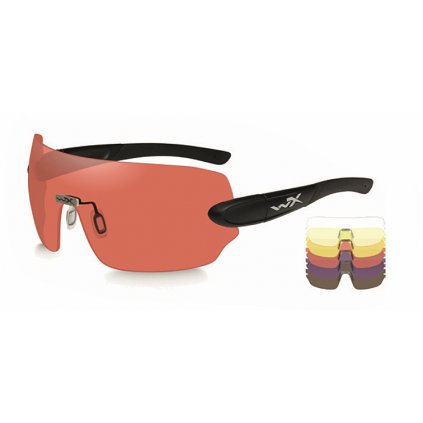 Střelecké brýle Wiley X Detection Sada 5 skel (Clear, Yellow, Orange, Purple, Cooper)