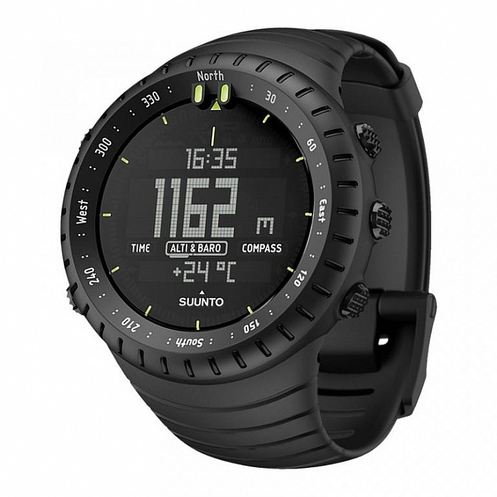 suunto core all black set time