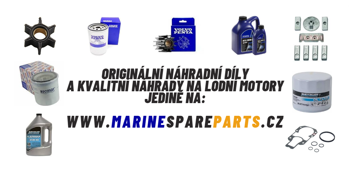 Značkové díly na lodní motory