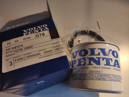 Volvo Penta palivový filtr, vložka odlučovače 2001…2003/D1/D2/MD