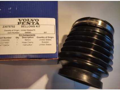 Volvo Penta manžeta kardanu SP/SX, kit /3854127 vč. pásky 22274887