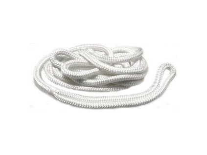 Polyesterové vyvazovací lano se zapleteným okem v bílé barvě v různé metráži a průměru (Průměr 16 mm, délka 11 m)