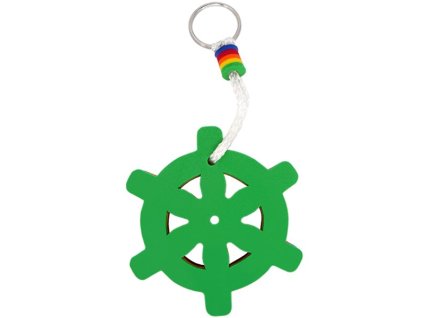 10539 1 privesek na klice duhovy kormidelni kolo