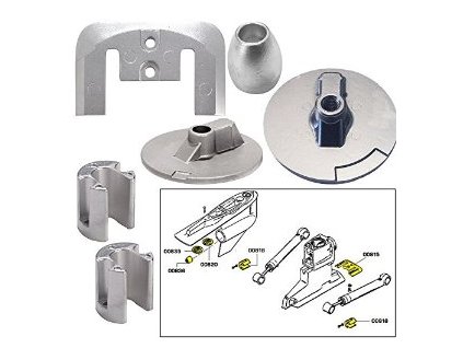 11280 1 sada zinkovych anod mercruiser bravo iii od roku 2004