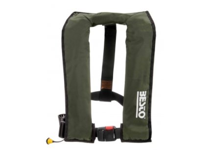 Samonafukovací vesta BESTO model Raider 165 N s manuálním startem, barva zelená