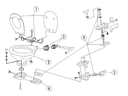 11433 1 servisni sada tesneni pro manualni toalety matromarine