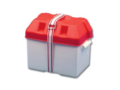 11550 1 schranka na akumulator do 100 ah barva cervenobila