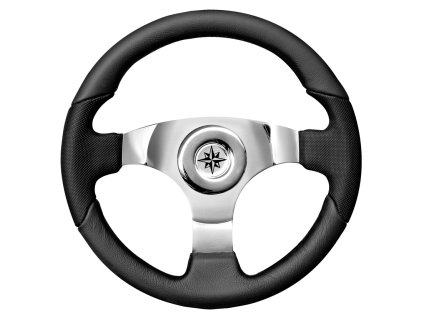 11829 1 sportovni volant z polyuretanu s nerezovym stredem prumer 35 cm