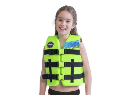 Dětská modrá nylonová vesta Jobe Nylon Kids Lime Green