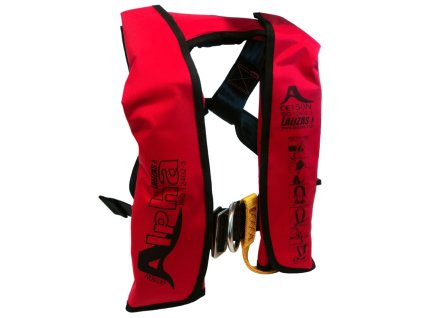Dětská samonafukovací vesta Lalizas model Alpha 150 N s automatickým startem a D kroužkem