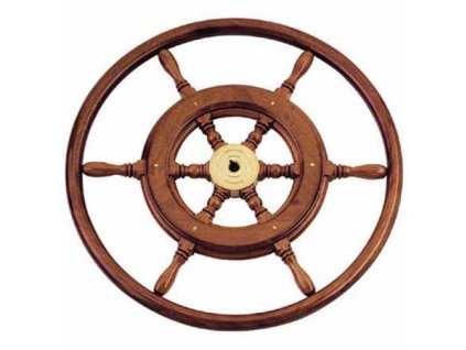 12600 1 tradicni kormidelni kolo s mahagonovym uchytem prumer 55 cm
