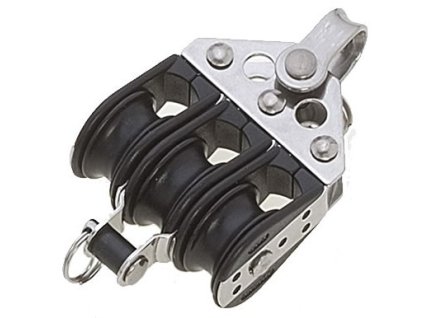 12798 1 trojita mini kladka viadana se seklem a zavesem pro lana 6 mm prumer 22 mm